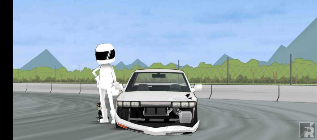 FR Legends School Course-New update Beginners (2026) 4 Executing drift at Turn 1 on School Course in FR Legends